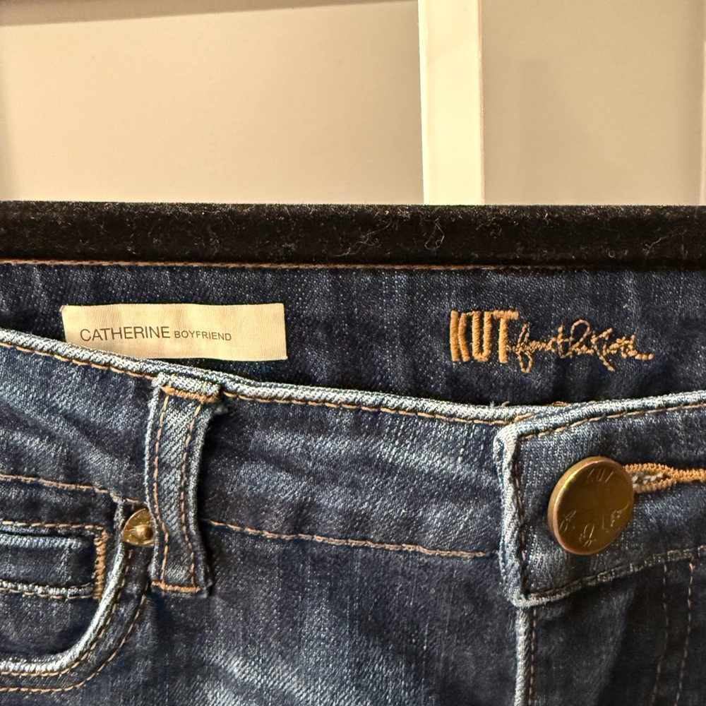 KUT FROM THE KLOTH Size 4 Catherine Boyfriend Jeans Dark Wash KP897MA1 - Picture 2 of 9